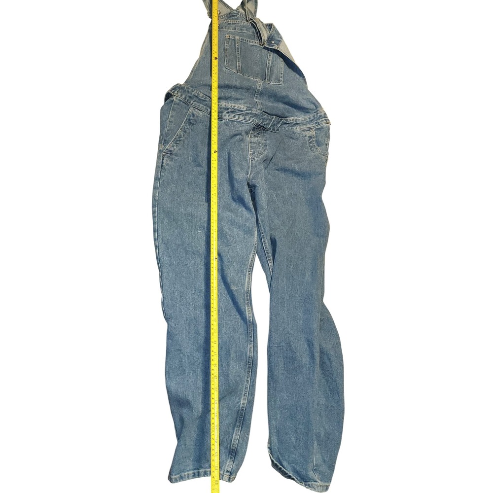 ASOS DESIGN Womens Light Wash Blue Denim Overalls Relaxed Size 10 - Picture 6 of 7